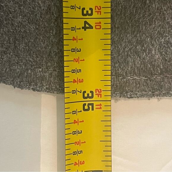 Anthropologie Luii Gray Raw Edge Metal Snaps Academia Prep Coat NWOT Size S - Picture 11 of 11